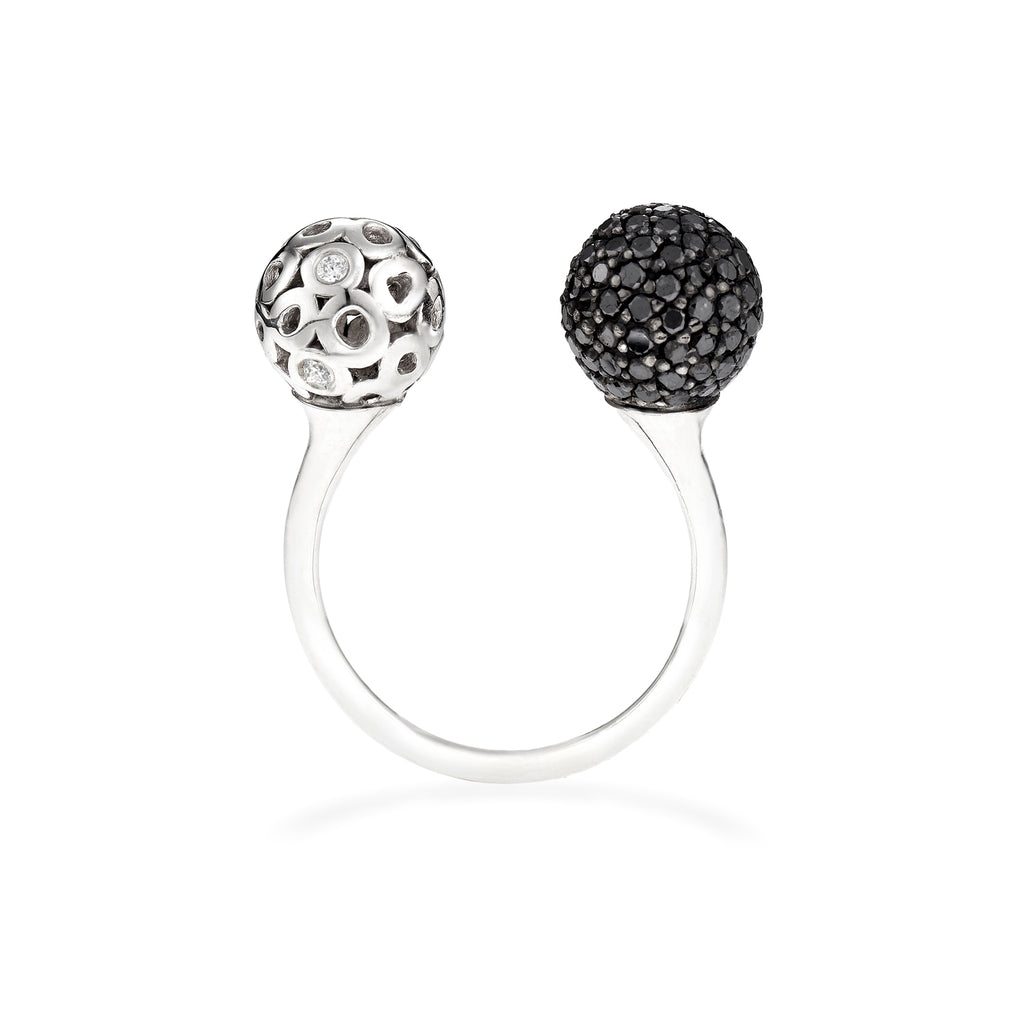 Rotunda U-Ring 14k White Gold