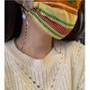 Multi color tourmaline rosary mask chain Hi June parker
