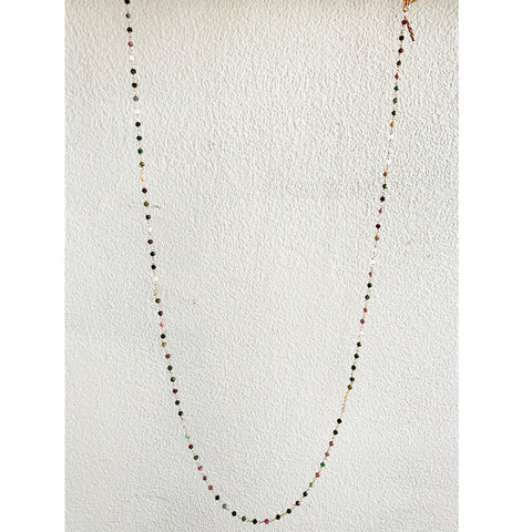 Tahitian Pearl Y- Necklace with Diamond Baguette