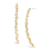 pearl and diamond curved earrings Hi June Parker