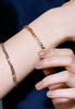 gifts under $100, 14k gold plated sterling silver bangle bracelet