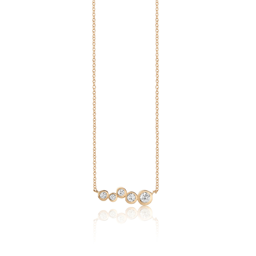 Shadows bar pendant with White Diamonds