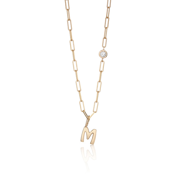 ★HAESOOL★Clip Chain Necklace 14k Real Gold Paperclip Chain, 14K Gold 8.4mm Hexagonel