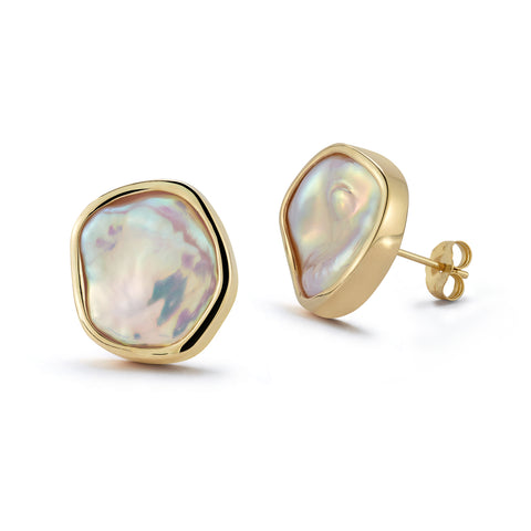 Pearl and Diamond studded linear earrings