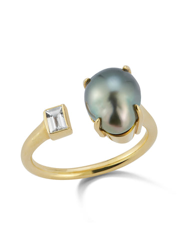 Petal Pearl Statement Ring