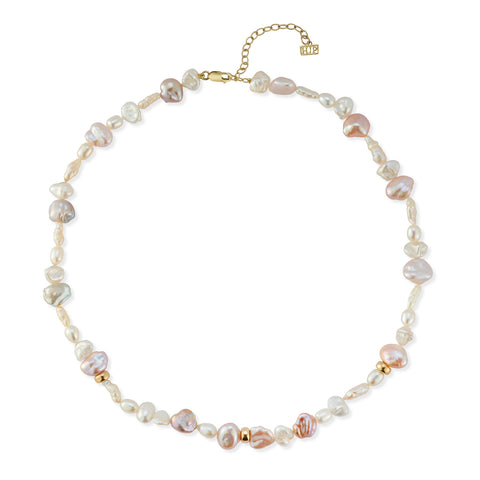 Petal Pearl Strand Necklace