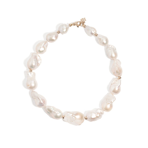 Blossom Keshi pearl statement necklace