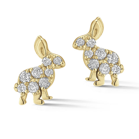 Trickster Bunny Stud Earrings