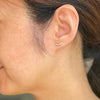 Left and right three diamond stud earring Hi June Parker