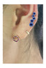 Electric 80s Blue Climber Earrings, Hi June Parker Blue Shadows Crawler earrings