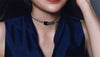 ID choker necklace, Sterling silver choker chain necklace