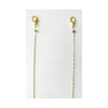 Green Garnet, eye-wear and mask chain, gold color