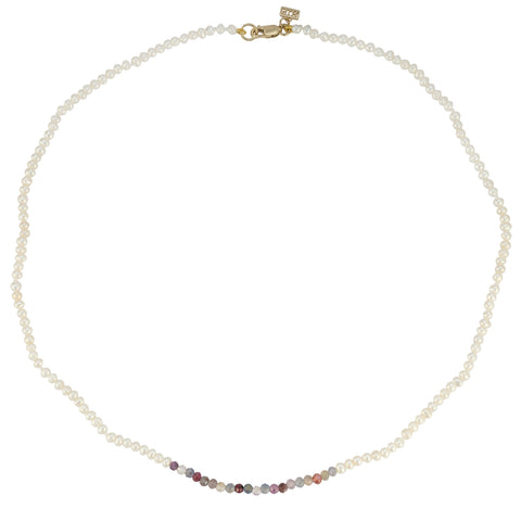 Blossom baroque pearl and chain convertable necklace