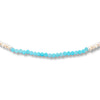 Colorblocked seedpearl and amazonite choker Hi June Parker