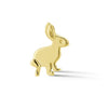 left 14k gold trickster bunny single earring