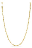 Paperclip chain necklace size small 14k yellow gold Hi June Parker
