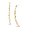 pearl and diamond curved earrings Hi June Parker