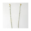 Green Garnet stones rosary chain, eye-wear and mask chain, sterling silver