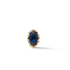 Oval sapphire single stud earring, hi june parker single stud earring