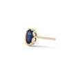 Oval sapphire single stud earring, hi june parker single stud earring