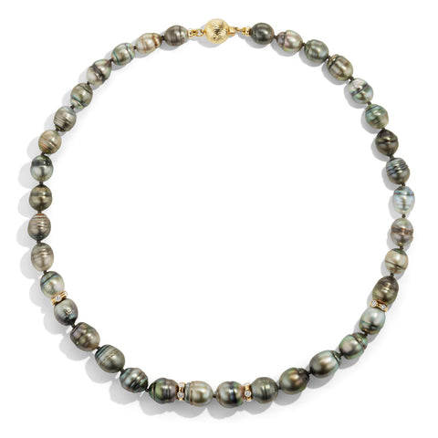 Blossom baroque pearl and chain convertable necklace