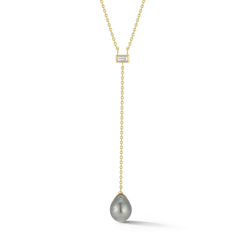 Blossom baroque pearl and chain convertable necklace