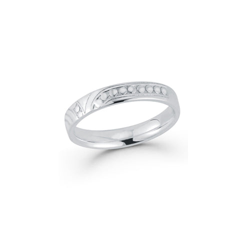 14k White Gold Technorama Comfort Fit Ring Band