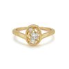 alternative engagement ring mixed diamond shapes 