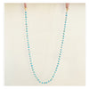 Turquoise vermeil rosary eye-wear and mask chain, mask chain