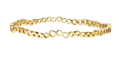 gifts under $100, 14k gold plated sterling silver bangle bracelet