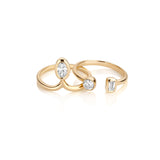14k gold oval engagement ring set, diamond engagement rings, stackable diamond gold rings