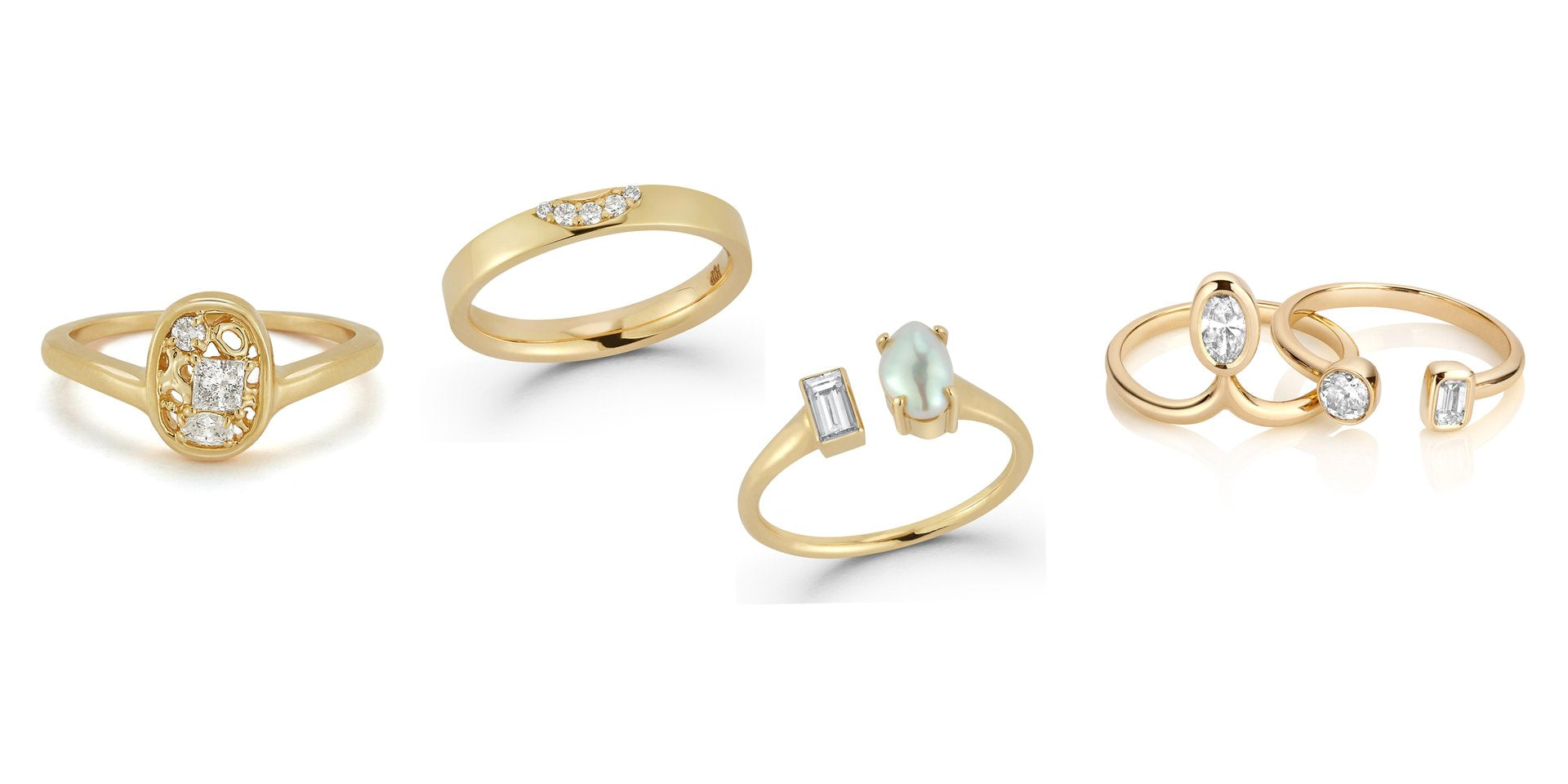 Alternative Bridal engagement rings